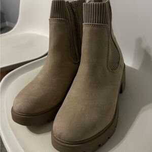 No Boundaries Taupe Ankle Boots